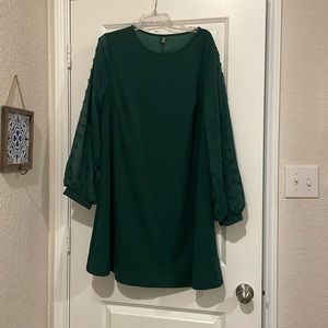 Emerald Green Long Sleeve Dress